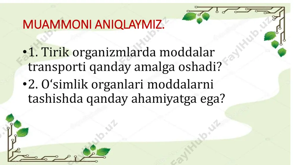 tirik organizmlarda moddalar transporti - Page 4