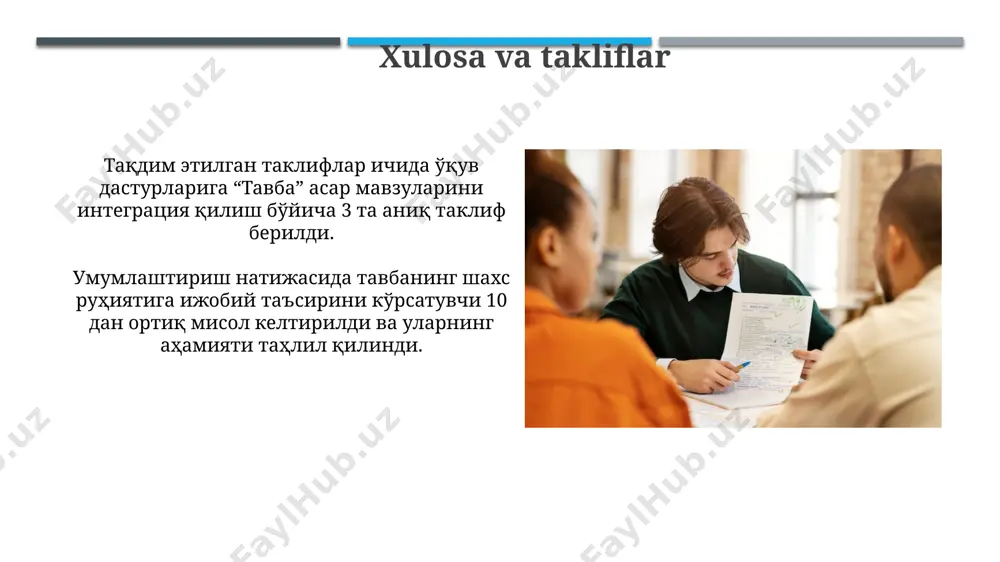 g'azzoliyning "tavba" asarini tahlil etish talabalarning o'z faoliyati - Page 4