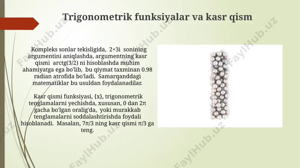 haqiqiy sonning kasr qismi - Page 5