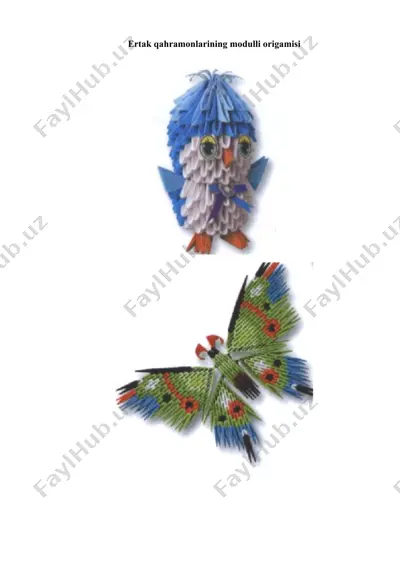 ertak qahramonlarining modulli origamisi — DOCX
