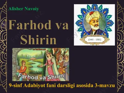 farxod va shirin 9 -sinf — PPT