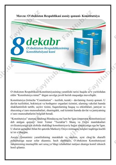 o'zbekiston respublikasi konstitutsiyasi — DOCX