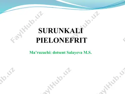 pielonefrit — PPTX