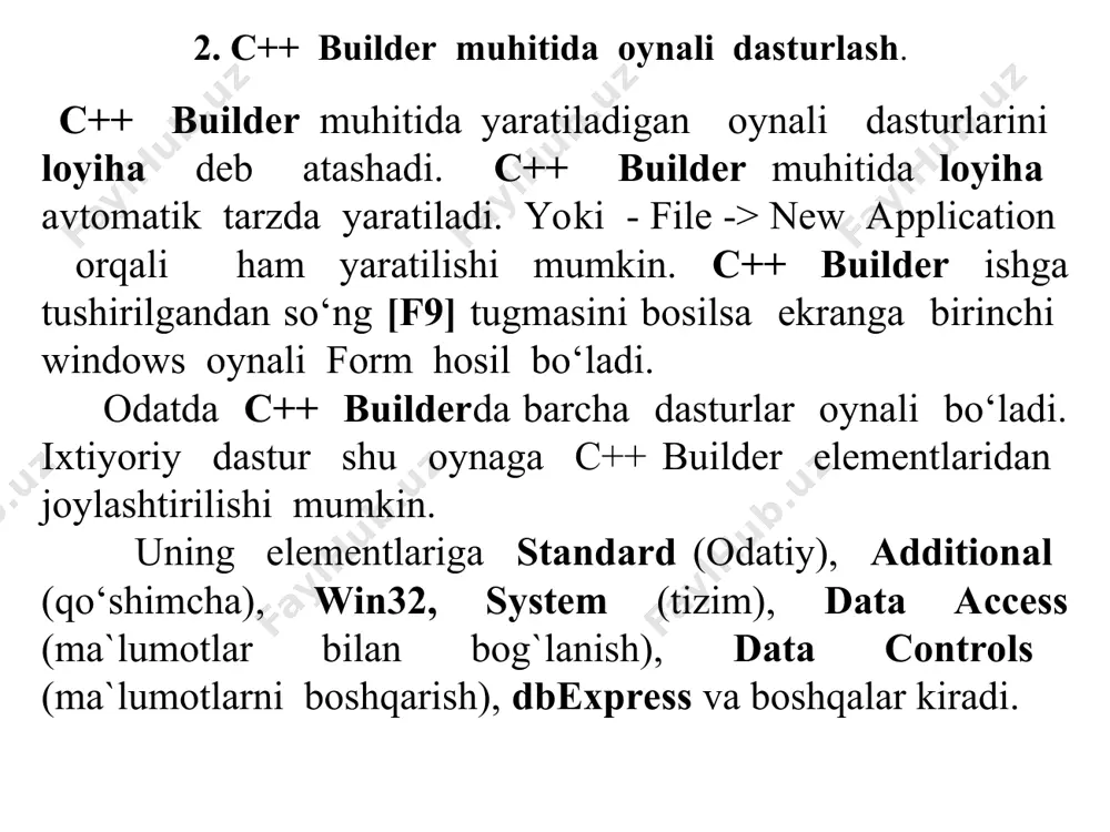borland c++ builder komponentlari palitrasi - Page 5