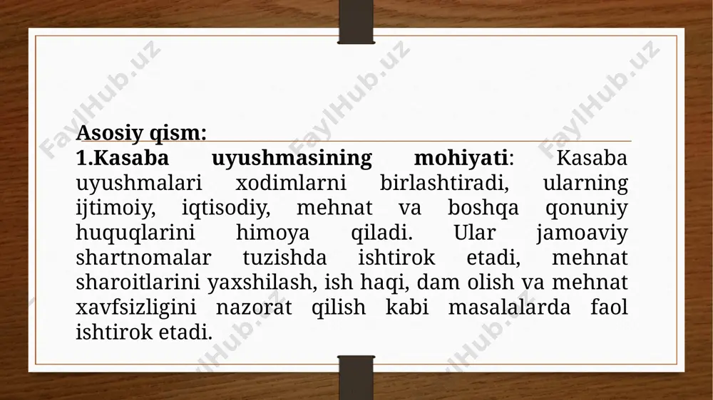 kasaba uyushmasi: vazifalari va majburiyatlari - Page 4