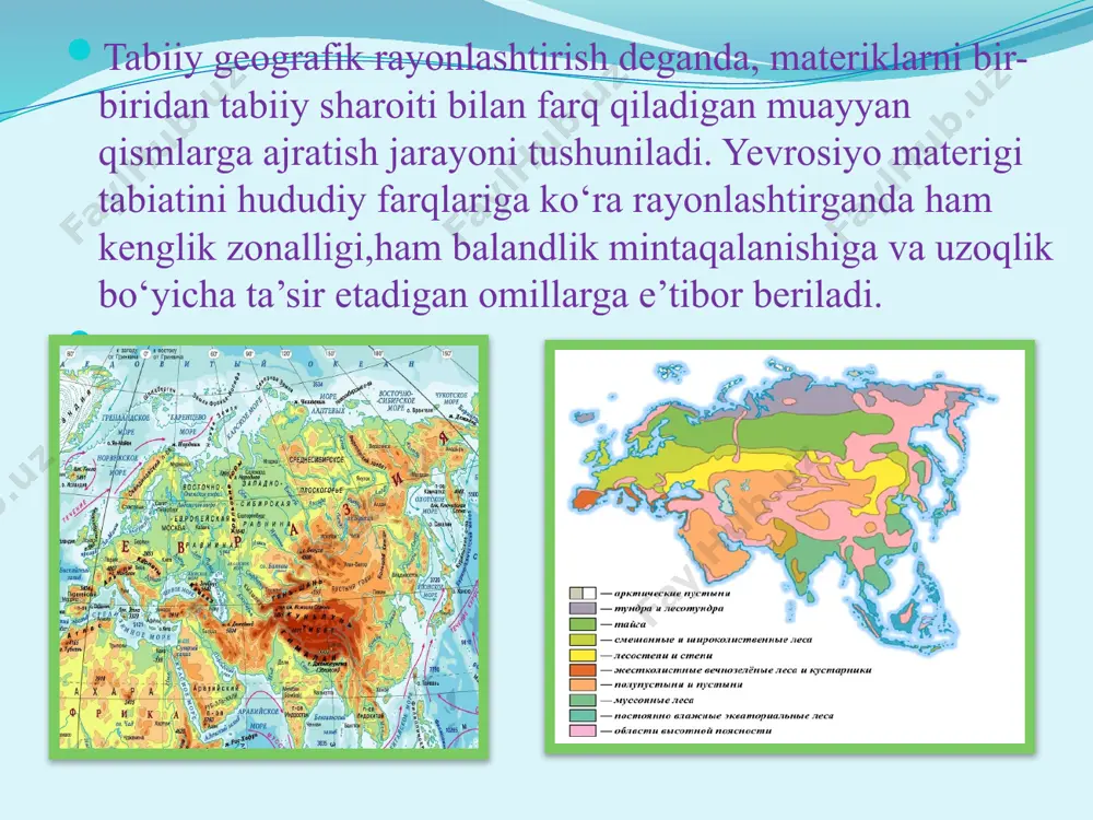 yevrosiyo hududining tabiiy geografik olkalarga bo'linishi - Page 5