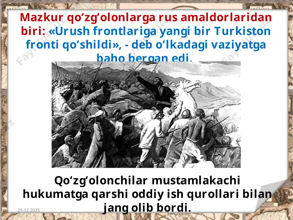 turkistonda 1916-yilgi voqealarning oqibatlari va ahamiyati 9 -sinf - Page 4