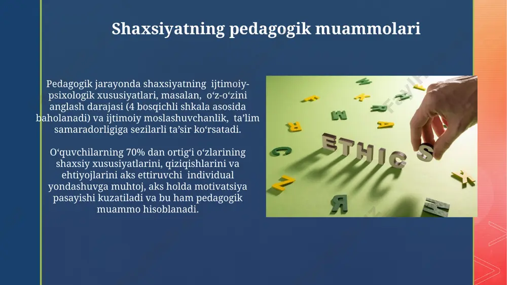 pedagogikada shaxs muammosi va qonuniyatlari - Page 5