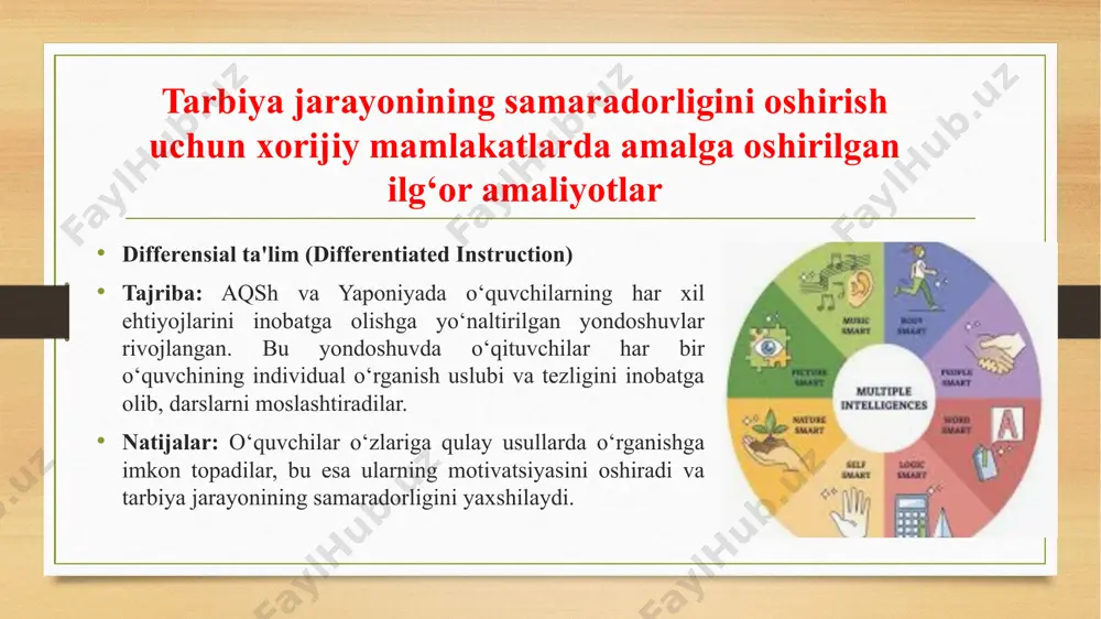 ilg`or xorijiy tajribalar asosida tarbiya jarayonini samaradorligini oshirish. - Page 5