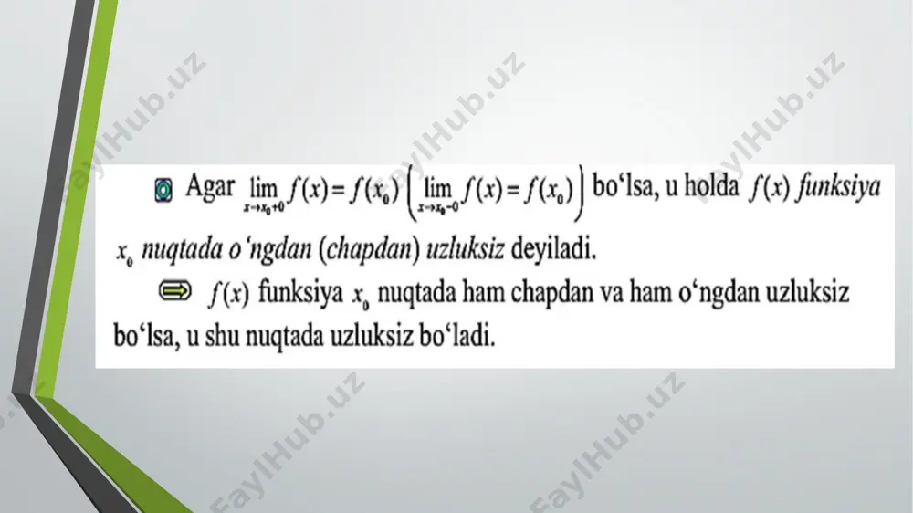 funksiyaning uzluksizligi va differensiallanuvchanligi - Page 3