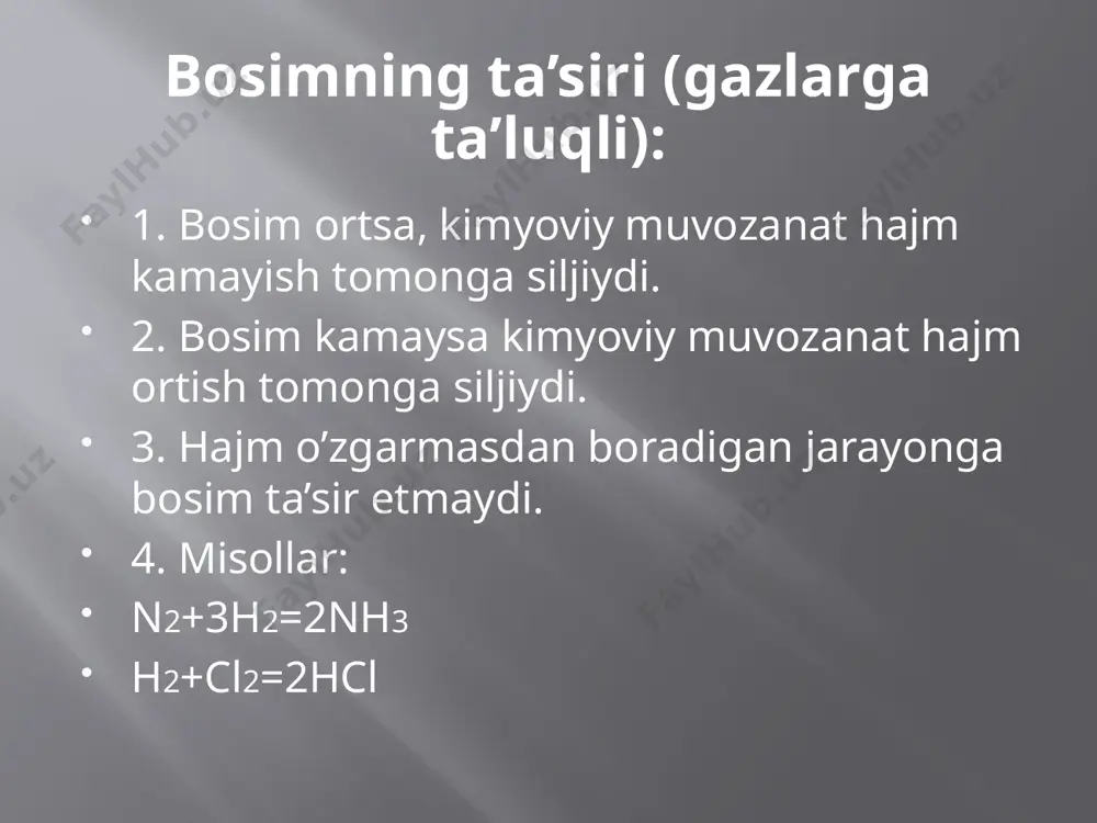kimyoviy muvozanatga ta’sir etuvchi omillar - Page 5