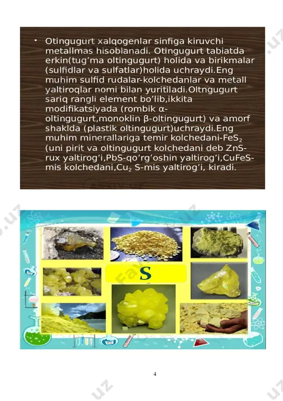 oltingurgutning kislorodli birikmalari ochiq darsi - Page 4
