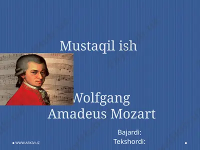 wolfgang amadeus mozart — PPTX