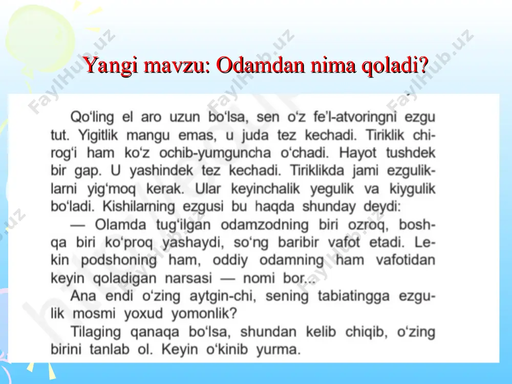 odamdan nima qoladi? - Page 5