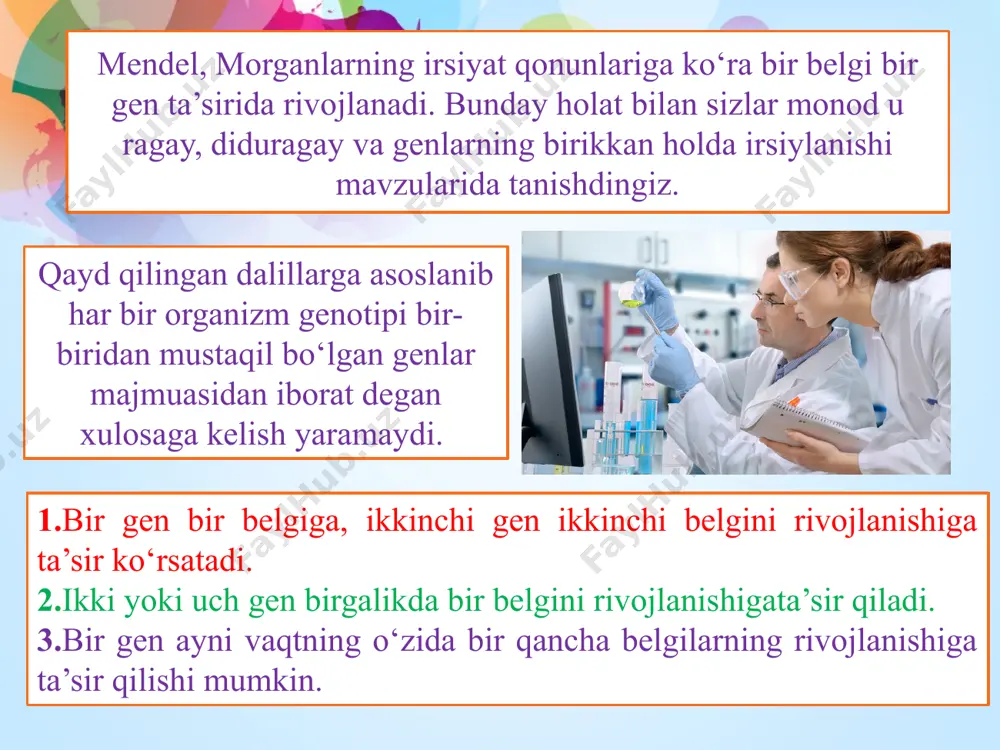 alell va alell bo’lmagan genlarning o’zaro ta’sirini tahlil qilish - Page 5