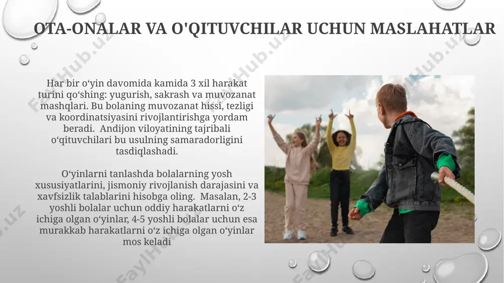 kichik yoshdagi bolalarga beriladigan harakatli o'yinlar - Page 4