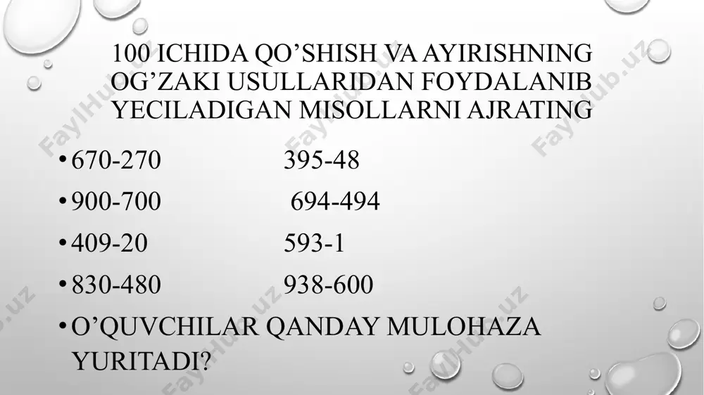 ko‘p xonali sonlarni ayirishni o‘rgatish metodikasi - Page 3