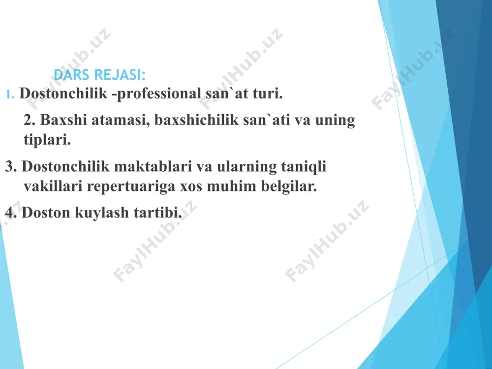 amoyandasi abdulla nurali o’g’li (1874—1957) xix asrning yirik dostonchisi rajab shoirning shogirdidir. bu baxshilar dostonlarni sho’x, quvnoq, ko’tarinki ruhda aytishlari, kuylarining yoqimliligi bilan ajralib turadilar. janubiy tojikistonda yashovchi o’zbek-laqay baxshilari ham repertuari, badiiy tasvir vositalari jihatidan o’ziga xos xususiyatlarga ega. bu baxshilar jorubqo’l qishlog’i bilan bog’liq. bu erda xix asrning ii yarmi va xx asr boshlarida haybat shamol o’g’li, qunduz soqi degan mashhur dostonchilar o’tgan. hozir ham ularning davomchilari bor. o’zbek-laqay baxshilari repertuarining asosiy qismini «go’ro’g’li» dostonlari turkumi tashkil etadi. bu dostonlar o’zlarining nihoyatda mo’`jazligi bilan ajralib turadi. atoqli xalq shoiri islom nazar o’g’li (1874—1953) narpay dostonchilik maktabining vakilidir. u xix asrning ulkan dostonchisi rajab shoirning shogirdi bo’lgan. talantli xalq shoiri nurmon abduvoy o’g’li ham (1862—1940) shu maktabga mansubdir. ulardan yozib olingan «orzigul», «sohibqiron», «erali va sherali», «zulfizar bilan avazxon», «gulixiromon», «kuntug’mish» kabi dostonlarga nazar tashlar ekanmiz, bu maktab vakillari xalq dostonlarining demokratik asoslarini yanada kengaytirganliklarining guvohi bo’lamiz. atoqli xalq …