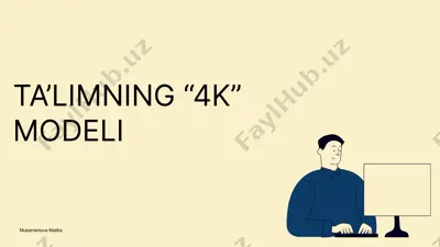 ta’limning “4k” modeli — PPTX
