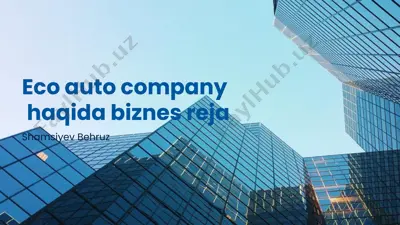 eco auto company biznes reja — PPTX