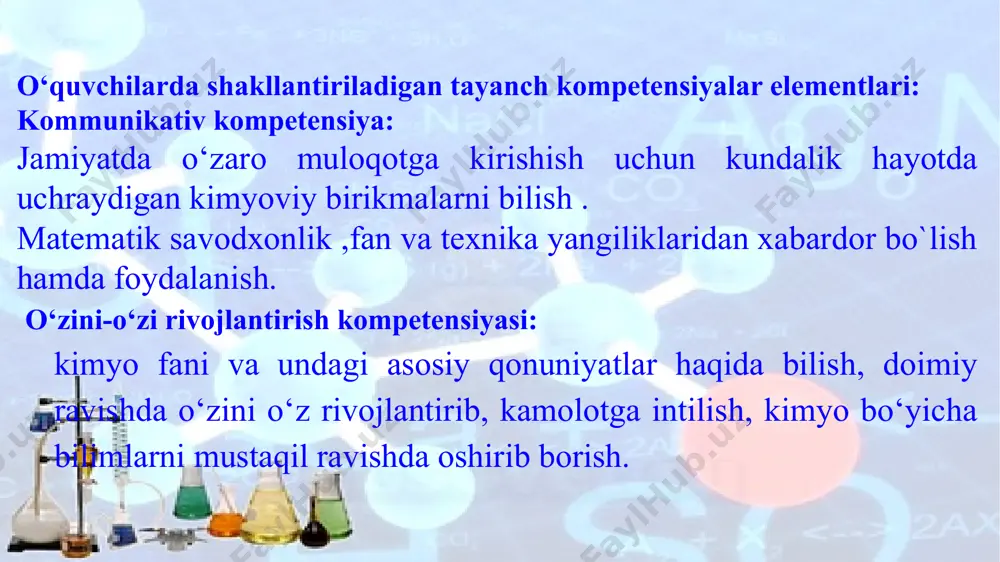 -sigma bog‘larni hosil qiladi. alkanlarning kislorod ishtirokida….? . alkanlarning kislorod ishtirokida yonib katta issiqlik berishidan kundalik turmushda doimo foydalanamiz, bu reaksiya jarayonida tabiiy gaz yonib,karbonat angidridi va suvni hosil qiladi: c h 4 + 2 o2 —► co2 + 2 h2o + q galogenlash. alkanlar ftor bilan shiddatli, xlor bilan nur ta’sirida reaksiyaga kirishadi. bromlash qizdirish bilan nur ta’sirida boradi. metanni xlorlash nur yoki qizdirish bilan boradi: давыдова н.г. alkanlarning galogenlanishi xlorometan, yoki metil xlorid ch3cl gaz, osonlikcha suyultiriladi va keyingi bug'lanish natijasida katta miqdorda issiqlikni so'rib oladi. sovutgichlarda ishlatiladi сн3cl + cl2 hv ch2cl2 + hcl dixlormetan сн2 cl2 –erituvchi sifatida, plastmassalarni yopishtirishda ishlatiladi давыдова н.г. сн2cl2 + cl2 hv chcl3 + hcl trixlormetan yoki xloroform давыдова н.г. chcl3 - xloroform, rangsiz uchuvchan suyuqlik, efirlari hid va shirin ta'mi uchun, freon sovutgich ishlab chiqarishda, bo'yoq va pestitsidlarni ishlab chiqarish uchun ishlatiladi снcl3 + cl2 hv ccl4 + hcl tetraxlormetan …