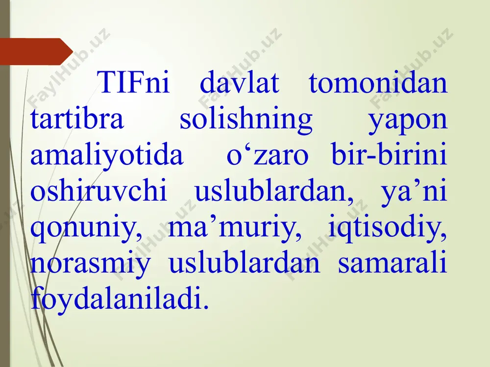 tashqi iqtisodiy aloqalar vazirligi (tiav) o‘zbekiston respublikasida tashqi iqtisodiy faoliyatni tartibga solish bilan shug’ullanadi. tashqi siyosiy faoliyatning asosiy va birinchi darajali vazifalaridan biri bu 2017-2021-yillarda o‘zbekiston respublikasini rivojlantirishning beshta ustuvor yo‘nalishi bo‘yicha harakatlar strategiyasini samarali amalga oshirishdir. ushbu maqsadga erishish uchun tashqi siyosat idorasi oldiga quyidagi vazifalar qo‘yilgan: mamlakatimizda olib borilayotgan demokratik islohotlarni hamda jamiyat va iqtisodiyotni modernizatsiya qilishning jadal jarayonlarini samarali amalga oshirish uchun mumkin qadar qulay tashqi siyosiy shart-sharoitlarni shakllantirish; markaziy osiyoda tinchlik va barqarorlikni saqlash hamda mustahkamlash, mintaqani xavfsizlik va barqaror taraqqiyot hududiga aylantirish; - jahonning yetakchi davlatlari va xalqaro tashkilotlar bilan strategik hamkorlik qilishning mutanosib, ko‘p qirrali tizimini shakllantirish; - o‘zbekistonning mintaqa va jahon siyosatidagi muhim yo‘nalishlar bo‘yicha xalqaro tashabbuslarini ilgari surish; - mahalliy mahsulotlarning eksport hajmini oshirish va geografiyasini kengaytirish borasida ko‘maklashish; - milliy iqtisodiyotning ustuvor tarmoqlariga to‘g‘ridan-to‘g‘ri xorijiy investitsiyalar va ilg‘or texnologiyalarni jalb etishda faol ko‘mak berish; - mamlakatimizga turistlarni jalb qilish hamda turistik …