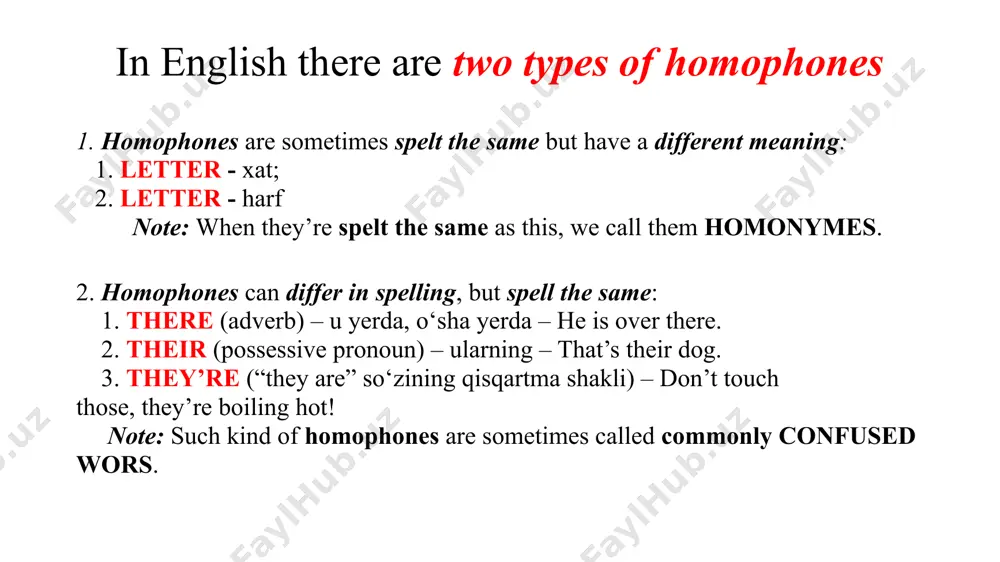 communicative-normativ phonetics: homographs va homophones - Page 5