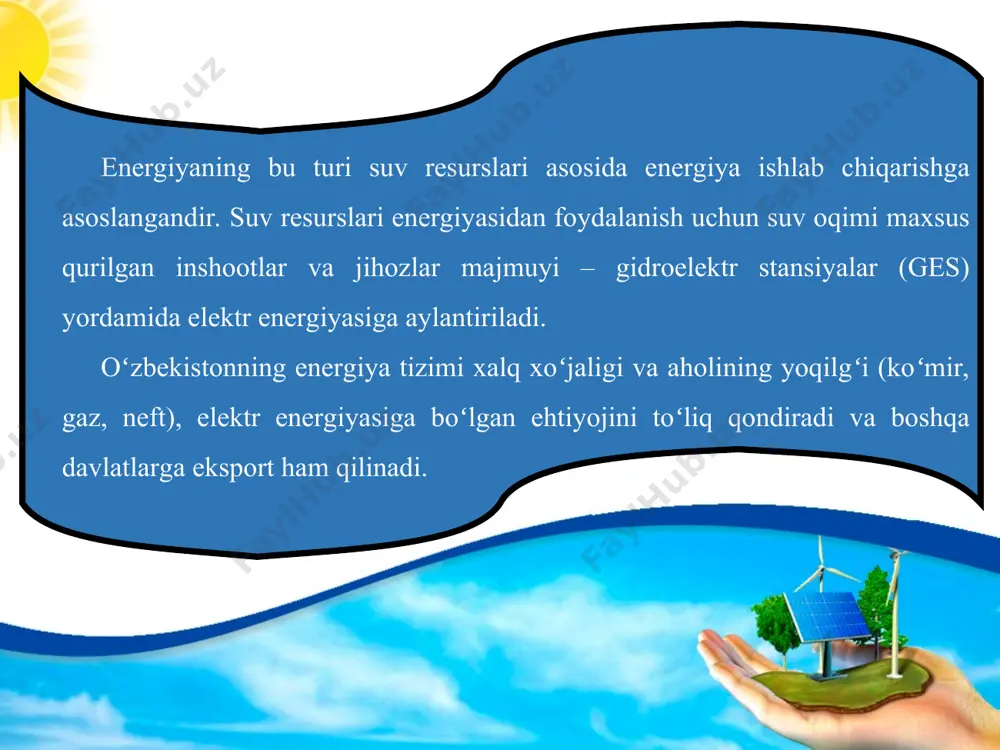 energiya turlari (mexanik, elektr, quyosh va atom energiyasi) 5-sinf - Page 5