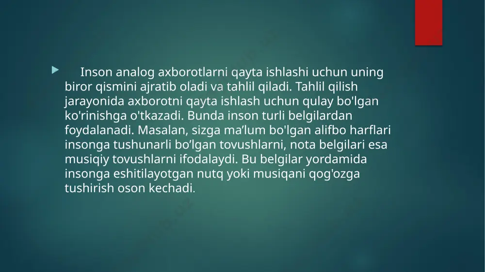 axborat turlari va xususiyatlari - Page 5