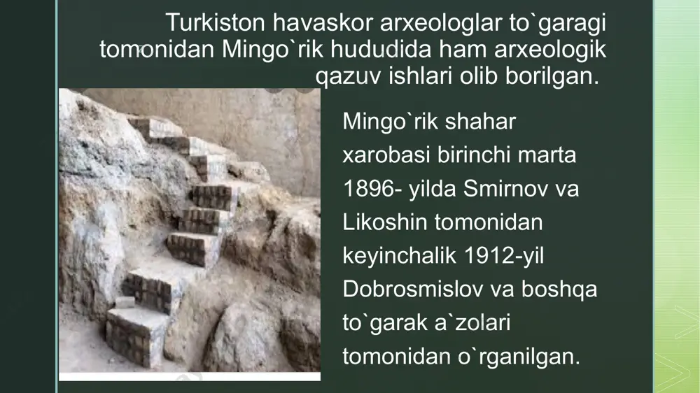 xix asrning oxirlarida rus o’lkashunoslarining dastlabki qazuv ishlari - Page 5