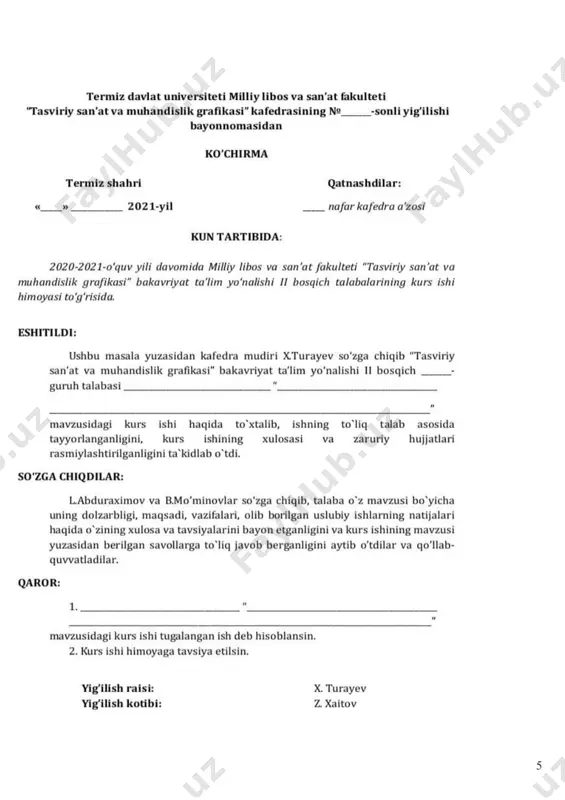 lantirish; 6. maktabda dars berishni tarixiy taraqqiyotini yaxshi bilgan holda, hozirgi zamon dars berishni eng samarali uslub va didaktik jarayonini o’zlashtirish va ularni o’z pedagoglik faoliyatida qo’llash, uni takomillashtirib borishga o’rgatish; 7. bo’lajak rassom-pedagogni ijodkorlik ruhida faoliyat ko’rsatishga o’rgatish kabilarni o’z oldiga bosh vazifa qilib qo’yadi. shunga ko’ra kurs mazmuniga: tasviriy san’atni o’qitish metodikasi tarixini, uni dastur va darsliklarini, tasviriy san’atni o’qitish jarayonida didaktik printsiplardan va predmentlararo bog’lanishdan foydalanish, dars va darsdan tashqari tarbiyaviy ishlarni amalga oshirish, o’quvchilarni fanga qiziqtirish, darslarda o’quvchilarga grafik bilim berishning eng oson, qisqa asosli yo’nalishlarining ilmiy asoslarini o’rgatish kabilar kiradi. ma’lumki, o’qitish uslubiyoti davr tanlamaydi, balki davr dars uslublarini tanlaydi. xvii asrda atoqli chex pedagogi ya.o.komenskiy maktab sistemasini ishlab chiqqan holda, unda foydalaniladigan o’qitishning qator uslublari va didaktik printsiplarini jahon xalqlariga va ularning maktablari uchun tavsiya etgan edi.[footnoteref:1]1 [1: 1 ya.o.komenskiy. buyuk didaktika. o’qituvchi. t. 1975 y.] o’zbekiston mustaqillikka erishishi munosabati bilan milliy maktablarimiz shakllandi. …