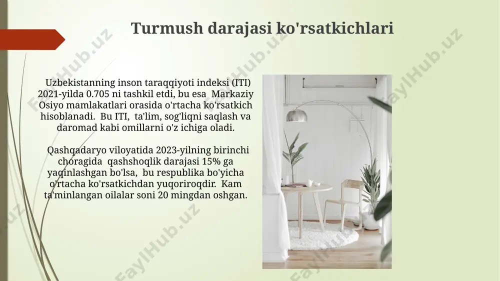 aholi daromadlari va uning tarkibi.aholi turmush darajasi va koʻrsatkichlari - Page 5