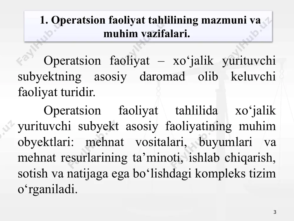ffitsienti (5q/1q) 0,037 0,04 0,003 9 asosiy vositalarni o’rnini qoplash koeffitsienti (3q/5q) 22,19 21,2 -0,99 jadval ma’lumotlaridan ko’rishimiz mumkinki, xkda jami kirim qilingan asosiy vositalar o’tgan yili 1367692 m.s.ni (shu jumladan, yangi asosiy vositalar 895645 m.s.) va hisobot yilida 945698 m.s.ni (shu jumladan, yangi asosiy vositalar 654897 m.s.) tashkil qilgan. korxonada o’tgan yilda 61627 m.s. asosiy vositalar va hisobot yilda 44597 m.s.lik asosiy vositalarning chiqimi kuzatilgan. asosiy vositalarning harakat ko’rsatkichlarini tahlil qiladigan bo’lsak, o’tgan yilda asosiy vositalarning kirib kelish koeffitsienti 0,46 koeffitsientdan hisobot yiliga kelib 0,42 koeffitsientga kamaygan. shu jumladan, asosiy vositalarning yangilanish koeffitsienti o’tgan yilgi 0,3 koeffitsientdan hisobot yiliga kelib 0,29 koeffitsientga tushgan. o’tgan yilga nisbatan asosiy vositalarning kirib kelish koeffitsientining 0,04 koeffitsientga va asosiy vositalarning yangilanish koeffitsientining 0,01 koeffitsientga kamayganligiga kirim qilingan asosiy vositalarning o’tgan yilga nisbatan 421994 m.s. ga va yangi asosiy vositalarning 240748 m.s.ga kamayganligi mos ravishda ta’sir qilgan. asosiy vositalarning chiqib ketish koeffitsienti o’tgan yili …