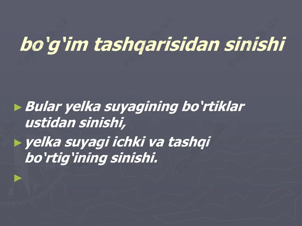 tirsak bugimi sinishi haqida ma'lumotlar - Page 4