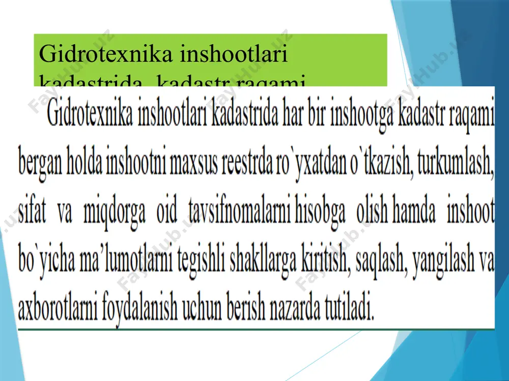 гидротехника иншоотлари давлат кадастрини юритиш - Page 4