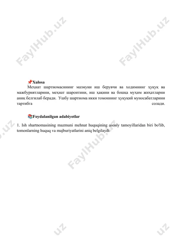 mehnat shartnomasining mazmuni - Page 5