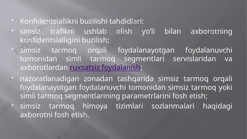 axborot tizimlari xavfsizligiga tahdidlar - Page 5