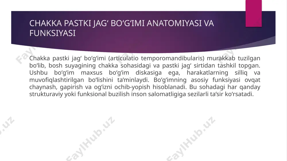 tika, zamonaviy davolash va muntazam profilaktika muhim ahamiyatga ega. har tomonlama yondashuv kasallik asoratlarining oldini olish, harakatlarni saqlab qolish va bemorning hayotni toʻliq kechirishi uchun asos boʻladi. e'tiboringiz uchun rahmat! image1.jpeg /docprops/thumbnail.jpeg