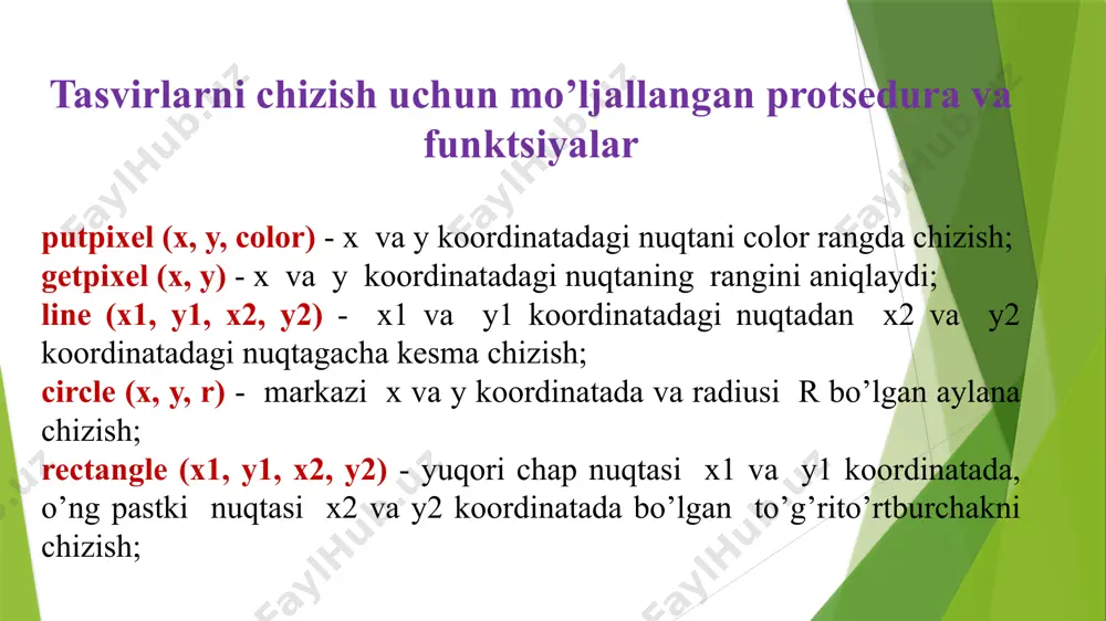 grafika va multimediani dasturlash tizimlarida qo’llash - Page 4