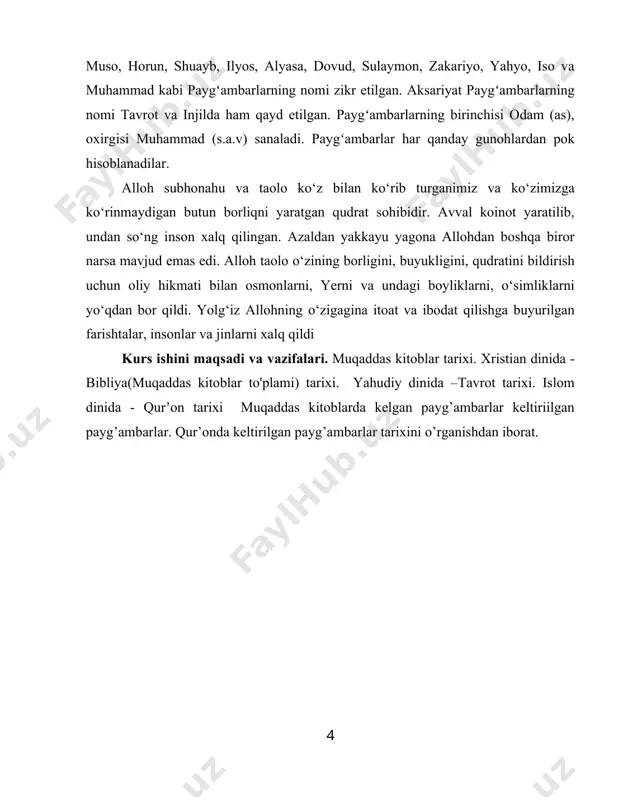 o masih toʻgʻrisida toʻlaqonli xabar beriladi. jami 70 kitob (boʻlim)ni oʻz ichiga olgan bibliya 13-asrda kardinal stefan lengton tomonidan hozirgi koʻrinishga keltirilgan, kitoblarni sherlarga boʻlish va raqamlashtirishni parijlik matbaachi rober stefan (16-asr) amalga oshirgan. bibliya jahon boʻyicha keng tarqalgan, asrlar mobaynida koʻpgina xalqlarning axloqi, maʼnaviyati, madaniyati, adabiyoti, musiqa va rangtasvir sanʼatiga barakali taʼsir koʻrsatgan. u 19-asrgacha 400 dan ziyod, 20-asr mobaynida esa yana 1400 (jami 1978) tilga toʻliq yoki qisman oʻgirilgan. oʻzbek tilida ayrim qismlari 1891, 1913-yillarda leypsig shahrida arab imlosida, 1981, 1983, 1986, 1990-yillarda bibliya ni tarjima qilish instituti (stokgolm) tomonidan kirill yozuvida chop etilgan. 1992-yilda mazkur institut injil va zaburni toʻliq holda va tavrotdan "ibtido" qismini bir kitobga jamlab, soʻzboshi, lugʻat, jadvallar, fixrist, haritalar hamda rangli fotosuratlar bilan birga chop etgan. bibliya yahudiylik va xristianlik dinlari ta'limotiga ko'ra, u xudo tomonidan nozil qilingan, asosiy diniy aqida va axloq qonunlarini o'zida jamlagan muqaddas kitoblar majmuasidir. bibliya so'zining grekchadan tarjimasi …