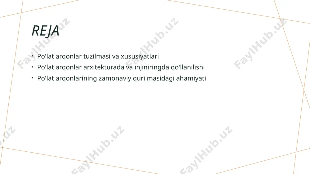 lishda va qanday ishlatilishida muhimdir. po'lat arqonlarning o'ziga xos xususiyatlari va foydalanish sohalarini tushuntirish po'lat arqonlarning qurilish texnologiyasi po'lat arqonlarning qurilishida yuqori darajada texnologiyalar va inshootlar qo'llaniladi. ularning qurilish jarayonida jismlar to'g'risidagi xususiyatlar kuzatiladi. po'lat arqonlarning foydalanish sohalarini po'lat arqonlar, binolarda, ko'chalar va sohilarda qo'llaniladi. ularning iste'mol sohalarida xavfsizlik, to'g'ri yukni o'zlashtirish va texnik jarayonlarda foydalaniladi. po'lat arqonlarning ahamiyati po'lat arqonlar, joriy qurilish sohasida muhim ahamiyatga ega. ularning qo'llanilishi, inshootlar va dizaynida ishlash, joriy binolarda yorqinlik va sodda qurilishni ta'minlashda katta rol o'ynaydi. po'lat arqonlar va ularning ahamiyati arxitekturada po'lat arqonlar, arxitekturadagi ahamiyati katta. ular jismoniy qobiliyatlarini, inshootlarini va yangi binolarda ahamiyatini o'rganishga imkon beradi. arxitektura va muhandislik sohasidagi rivojlanishda asosiy rolini o'ynaydi. photo by tj holowaychuk on unsplash po'lat arqonlar injiniringda qanday qo'llanilishi mumkin? po'lat arqonlar tuzilmasi po'lat arqonlar injiniringda qanday qo'llanilishi mumkin? ularning tuzilmasi uning kuchli bo'lishini ta'minlaydi va yorqinlikni oshiradi. po'lat arqonlar texnologiyasi po'lat arqonlar injiniringda qanday …