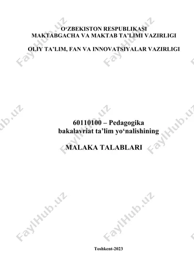 malaka talablari — DOC