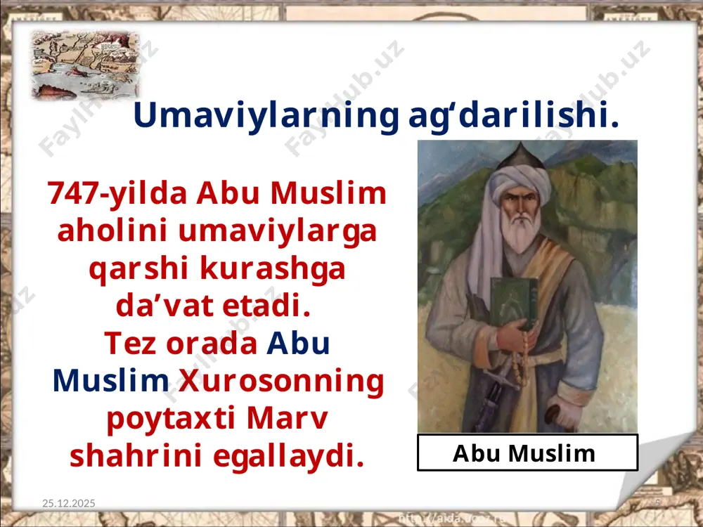 abbosiylar davrida xuroson va movarounnahr. 7 - sinf - Page 5