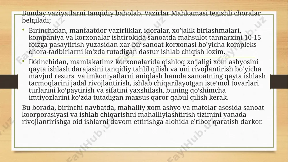 anizmlar mavjud, bularga quyidagilar kiradi: 1. ipni uzatib beruvchi moslamalar; 2. halqa hosil qilish jarayoni uchun zarur bo’lgan moslamalar, ya’ni halqa xosil qilish organlari; 3. mato yoki trikotaj kiyimlari qismlarini tortish uchun va ularni rulonlarga o’rash uchun mo’ljallangan moslama va mexanizmlar. yuqorida ko’rsatilgan 1 va 3 guruhlardagi moslama va mexanizmlar 2 guruh mexanizmlari ishlarini davom ettiradi. trikotaj va to’quv usullaridagi halqa hosil qilish jarayonlari turli ketma-ketlikda bajariladi. ko’pincha bu jarayonlar bir-biri bilan ajralmagan holda kelishi mumkin, shuning uchun ularni bir-biridan osonlikcha ajratib bo’lmaydi. bu jarayonlarni o’rganishni osonlashtirish maqsadida bularga xos bo’lgan xususiyatlarni, ya’ni halqa hosil qilish jarayonidagi umumiylikni aniqlash lozim. halqa hosil qilish jarayoni mashinalarda juda yuqori tezlikda bajariladi. masalan: hozirgi zamon tanda to’quv mashinalarida bir sekund davomida 23,3 ta halqa, aylana paypoq to’quv avtomatlarida esa sekundiga 46 halqa hosil bo’ladi. agar ayollar paypog’i 1,5 mln. halqadan iborat bo’lishiga e’tibor berilsa (mashinada bu halqalar 55 sekundda ishlab chiqariladi) va ulardan …