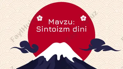 sintoizm dini — PPTX