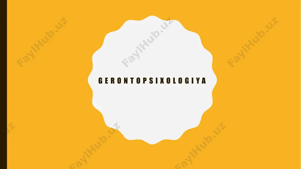 iyasining b’olimi bo’lib, keksalik muammolarini o‘rganuvchi psixologiya tarmog’i sifatida so'nggi vaqtlarda ko‘p tadqiqotchilar e’tiborini o‘ziga tortmoqda. qariyalarda bilish jarayonlaridagi farqlar bo‘yicha o‘tkazilgan tadqiqotlarga ko‘ra, xotirani tekshirishda standart topshiriqlarni bajarishda 30 yoshli va 70 yoshli kishilar turli tezlikda bajaradi. sodda kognitiv topshiriqlar, ya’ni turli predmetlarni kattaligi bo'yicha xotirada taqqoslashda qariyalarga yoshlarga qaraganda 50% ko‘p vaqt talab etilgan. topshiriq murakkablashtirilganda yoshlarga qaraganda qariyalarga 2 barobar ko‘p vaqt talab etilgan 1985-yilda s. salthouse tomonidan o‘tkazilgan tadqiqotlarda qari mashinistkalar yoshlardan qolishmay ishni bajarishgan, ularda reaksiya vaqti va barmoqlarning sekin harakatlanishini kuzatish mumkin. tadqiqotchi eksperiment o‘tkazish tartibini murakkablashtirib, mashinistka oldindan o‘qib olishi mumkin bo‘lgan so‘zlar sonini chegaralaganda, qari mashinistkalarning ish tezligi keskin pasayib ketgan,bu yosh mashinistkalarning ish tezligiga umuman ta’sir qilmagan. qari mashinistkalaryozish tezligini saqlash uchun tekstni oldindan o‘qib olib uni xotirada saqlashga harakat qilishgan qarilikning boshlanishi ijtimoiy mezon sifatida insonning nafaqaga chiqishi bilan belgilanadi. uchlamchi xotira bu ilgari bolib olgan voqeani eslashdir. xotiraning bu …