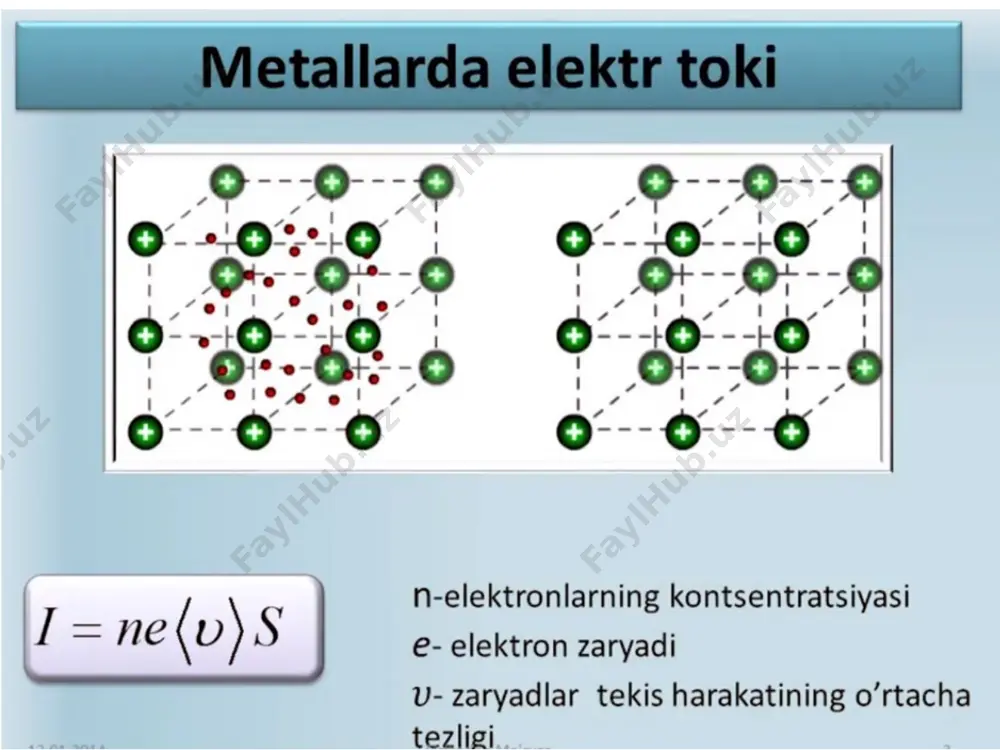 liklari ko’rsatilgan. modda mom 8 10, mis 1,7 alyuminiy 2,8 po’lat 10 oltin 2,4 grafig 40 nixrom 100 (1) va (2) dan l us r u i   (4) yoki l u s i  1  (5)   1  moddaning solishtirma o’tkazuvchanligi, l u e maydon kuchlanganligi bo’lgani, shuningdek, s i j (6) m om × - 8 10 , r l us r u i r = = l u s i r 1 = r s 1 = l u e = s i j = quyidagi jadvalda ayrim moddalarning solishtirma qarshiliklari ko’rsatilgan. modda mis 1,7 alyuminiy 2,8 po’lat 10 oltin 2,4 grafig 40 nixrom 100 (1) va (2) dan (4) yoki (5) moddaning solishtirma o’tkazuvchanligi, maydon kuchlanganligi bo’lgani, shuningdek, (6) _1727634197.unknown _1727634199.unknown _1727634200.unknown _1727634201.unknown _1727634198.unknown _1727634196.unknown /docprops/thumbnail.jpeg