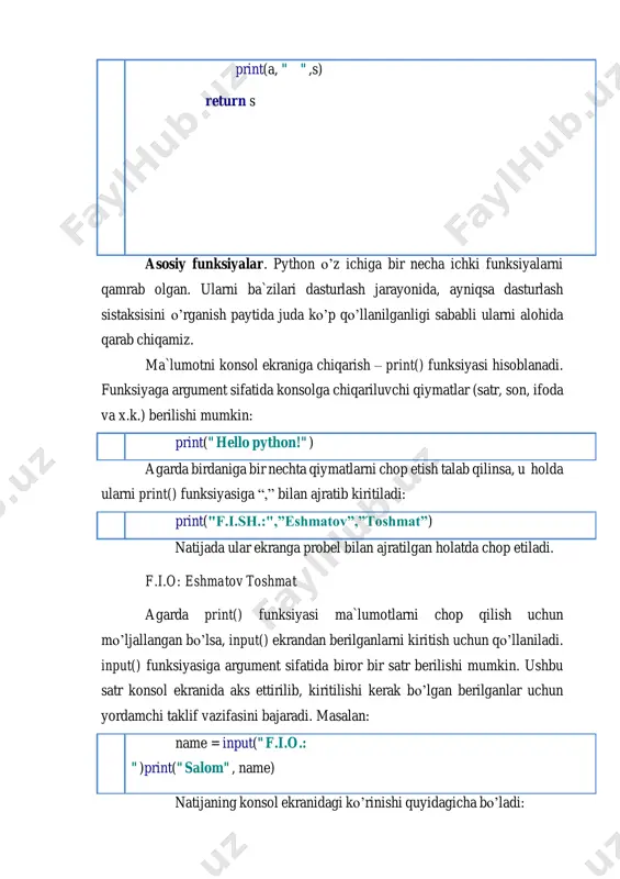 python dasturlash tili haqida ma'lumotlar - Page 5