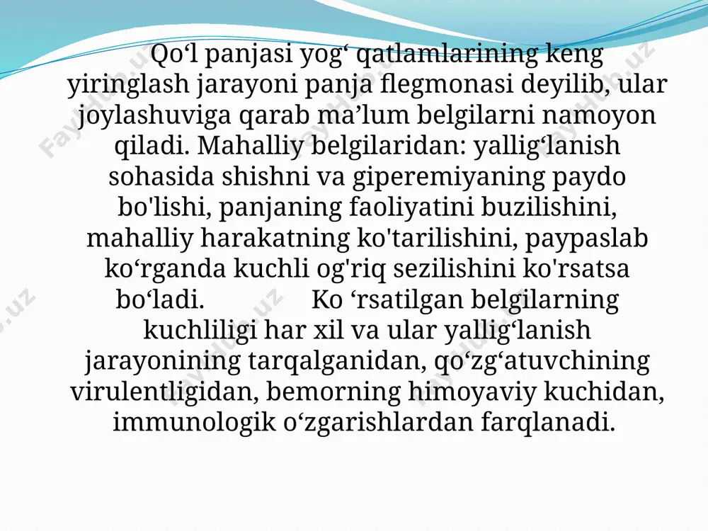 kaft barmoqlar xirurgik infeksiyasi: kaft flegmonasi va panaritsiy - Page 4