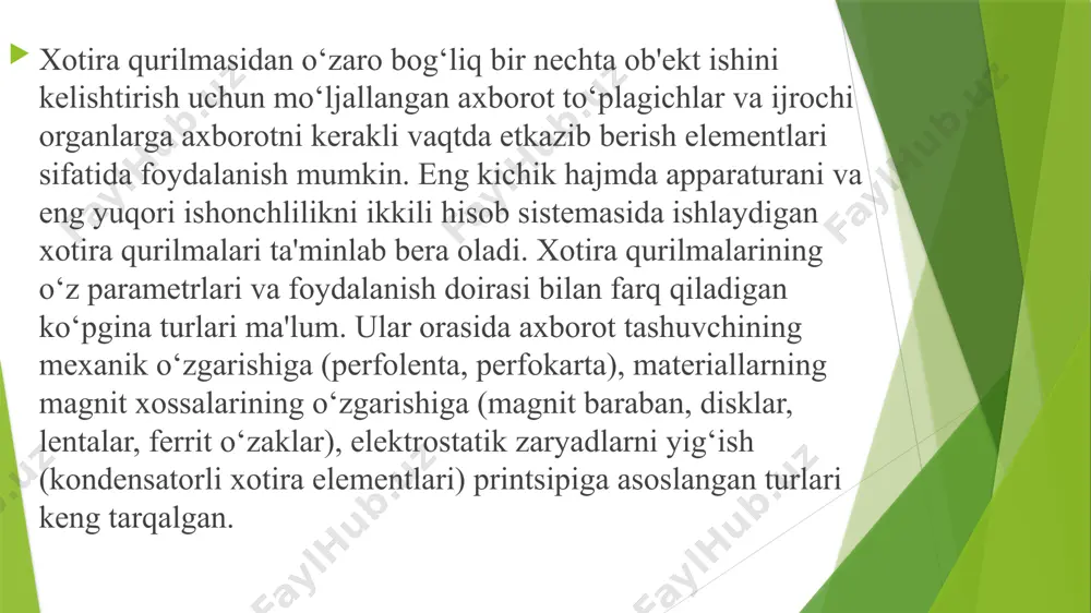 tezkor xotira qurilmalarini tadqiq qilish - Page 3